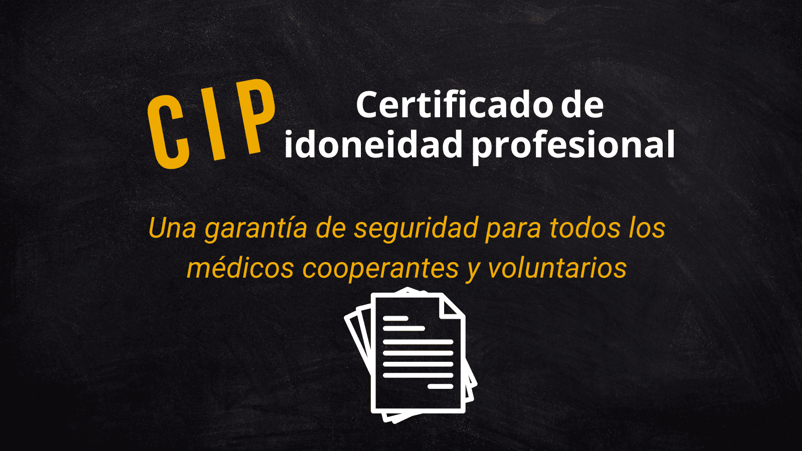 Certificado de Idoneidad Profesional